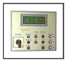Optische Meldungen/LED Klartextanzeige - Betrieb, Störung - Statusanzeige / Geräte Type - DC-Unterspannung, DC-Überspannung - DC-Voltmeter / DC-Amperemeter (Eingang) - Übertemperatur / intern -