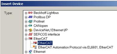 Inbetriebnahme Abb. 58: Auswahl EtherCAT Anschluss (TwinCAT 2.11) Abb.