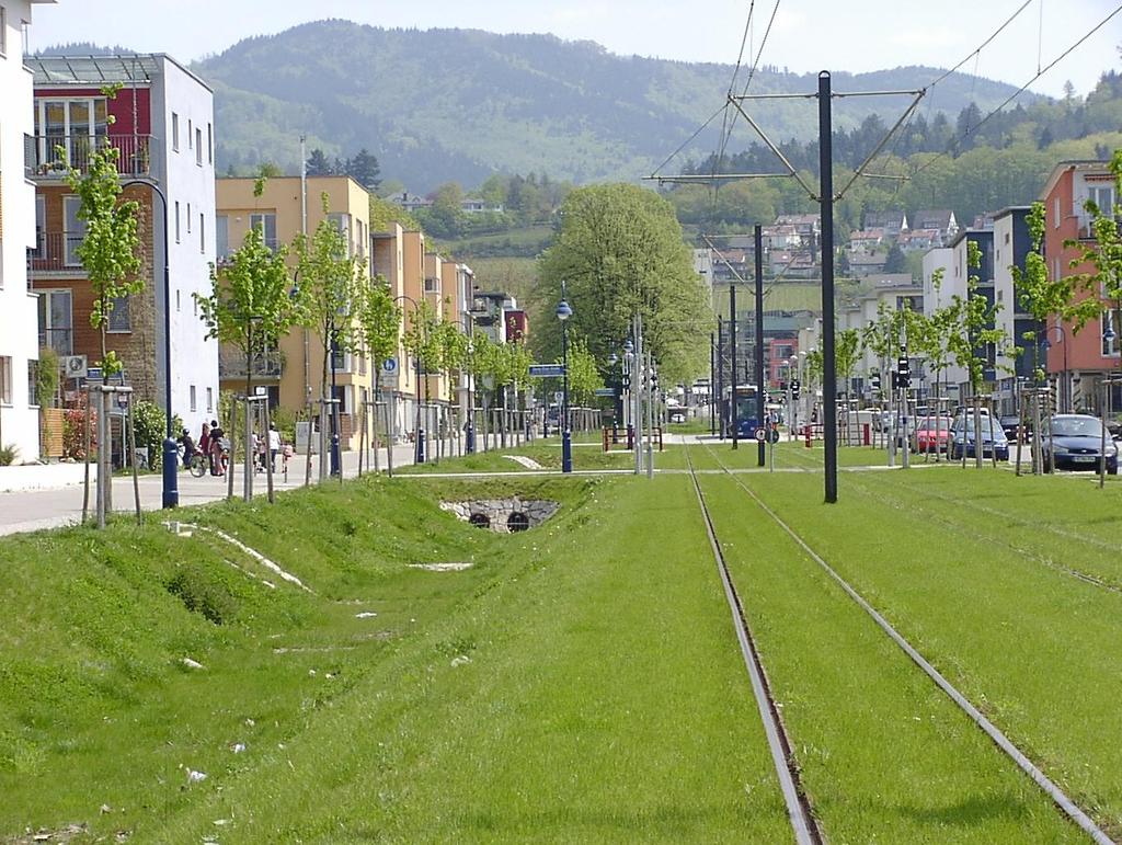 Freiburg Vauban Gebäudestellung hohe Baudichte Nutzungsmischung