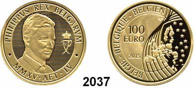 ..Polierte Platte** 40,- 2034 100 Euro 2014 (15,55 g fein). 500. Geburtstag von Andreas Vesalius. KM 346.