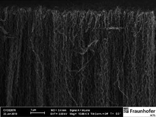 MATERIALIEN FÜR MEMBRANVERFAHREN CNT-Membran Das Projekt CNT-Membran beschäftigt sich mit Carbon Nanotubes (CNT), d.h. Hohlfasern, welche aus gerollten Graphenschichten bestehen (single-walled oder multi-walled CNT).