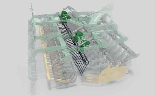 Die spezielle Scheibengeometrie ermöglicht ein verstopfungsfreies Arbeiten bei optimaler Durchmischung im Bereich von 0 cm bis 8