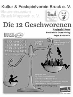 Bruck i. d. OPf. - 5 - Nr. 10/18 Letzte Möglichkeit am Freitag, 19.10. und Samstag, 20.10.2018!