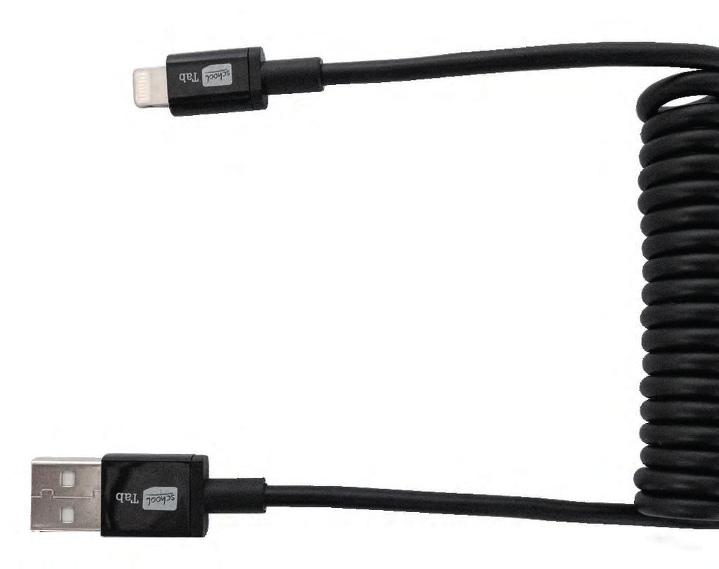 Robustes Spiralkabel Lightning USB-Kabel zum Synchronisieren und Laden