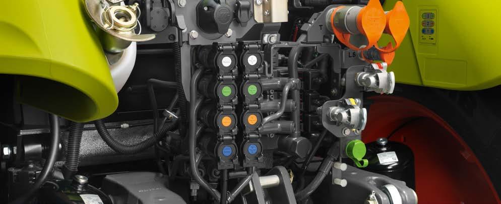 Beim ARION 400 können Sie aus zahlreichen Ausstattungsvarianten der Hydraulik auswählen und den Traktor so individuell gestalten, wie es die Aufgaben Ihres Betriebes erfordern: als Allrounder mit