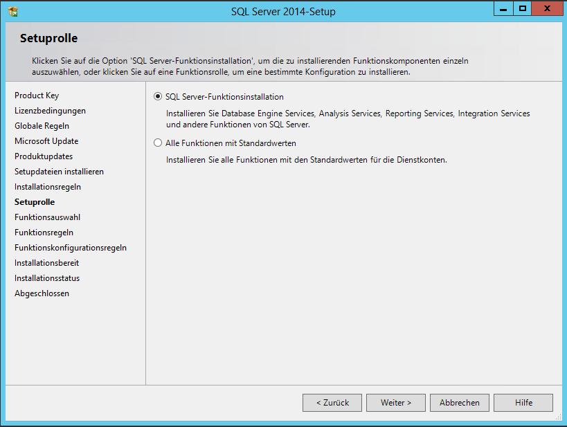 2.4 Installation MS SQL Server Hinweis: Es ist darauf zu achten, dass im SQL-Server die Sprache für den sa-benutzer auf German eingestellt ist!