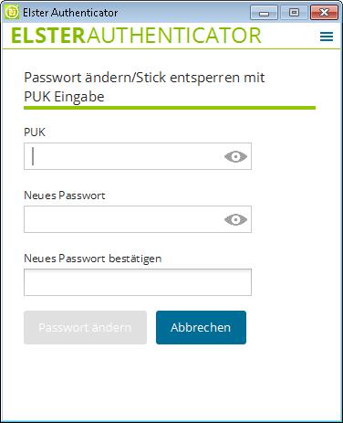 Das Ändern des Passwortes erfolgt unmittelbar nach dem Klick auf Passwort ändern ohne weitere Sicherheitsabfragen. 2.5.1.