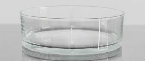 ZYLINDER- SCHALE Transparent, drei Größen Glas Groß: H