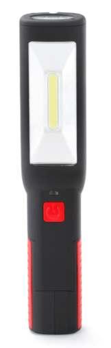 Arbeitsleuchten Wiederaufladbare SMD LED Arbeitsleuchte 10x 2835 SMD LED Arbeitsleuchte (500 Lumen) und 1 Watt High Power LED Taschenlampe (100 Lumen) geschütztes Gehäuse mit Soft-Touch