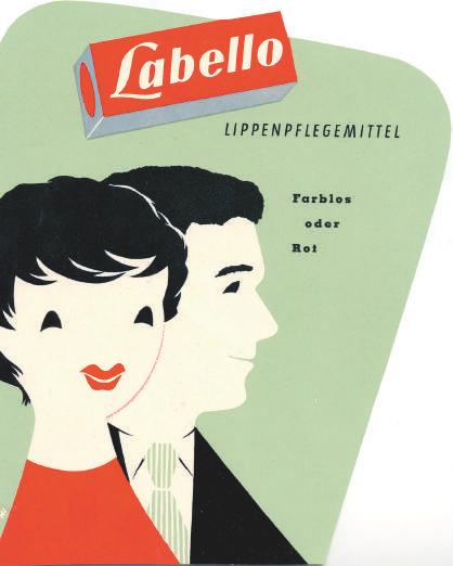 LABELLO LIPPENPFLEGE Bereits 1909 wurden Labello-Pflegestifte in der damals einzigartigen Schiebe-hülse zum Verkaufsschlager.