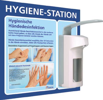 Spender) Inklusive Befestigungsmaterial 981084 Hände-Hygiene-Station I 1 Stück 121,84 Hände-Hygiene-Station I T 2000 Station zur Applikation von