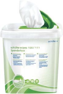 8,00 119540 schülke wipes Spenderbox (70 wipes) 1 St. 8,00 119523 schülke wipes Spendereimer (100/111 wipes) 1 St. 10,50 119541 schülke wipes Spenderbox (100/111 wipes) 1 St.