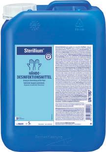 Sterillium Deutschlands Händedesinfektionsmittel Nr. 1 *. Sehr gute Hautverträglichkeit durch Gutachten belegt.