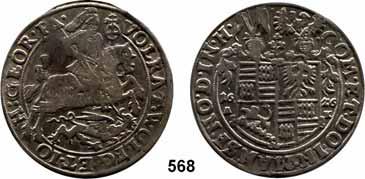 , Bruno II., Wilhelm I. und Johann Georg IV. 1601 1604 565 Taler 1603, Eisleben. 27,47 g. Tornau 646f. Dav.