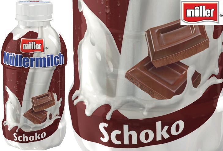 NATIONAL Müllermilch Schoko Artikelnummer 4165 12 x 400 ml Müller Milch