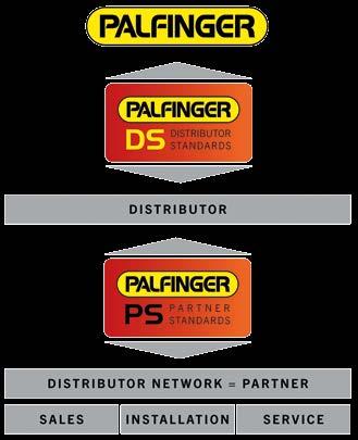 HÄNDLERSTANDARDS Durch die Palfinger Standards Programm wird die Erfüllung des hohen Qualitätsstandards im globalen Vertrieb- und Servicenetzwerk sichergestellt.