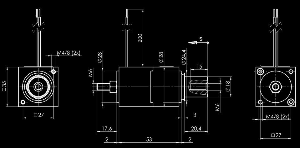 Der Hochleistungshubmagnet kann ziehend oder drückend betätigt werden, dabei erfolgt die Hubbewegung elektromagnetisch von der Hubanfangslage in die Hubendlage.