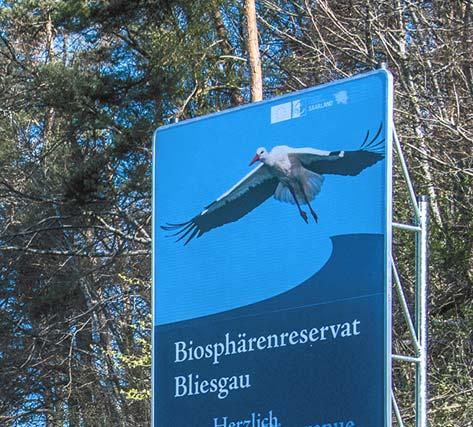 Begrüßungsschilder für das Biosphärenreservat Bliesgau 39 Begrüßungsschilder an den Hauptzufahrtsstraßen des Biosphärenreservates Bliesgau heißen ab Ende April 2015 Bürgerinnen und Bürger aber auch