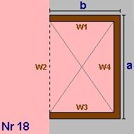 7,79 b = 2,31 lichte Raumhöhe = 2,5 + obere Decke:,56 => 3,6m BGF 17,99m² BRI 54,99m³ Wand W1 7,6m² AW1 Außenwand 2cm WDVS Wand W2-23,81m² AW1 Wand W3 7,6m² AW1 Wand W4 23,81m²