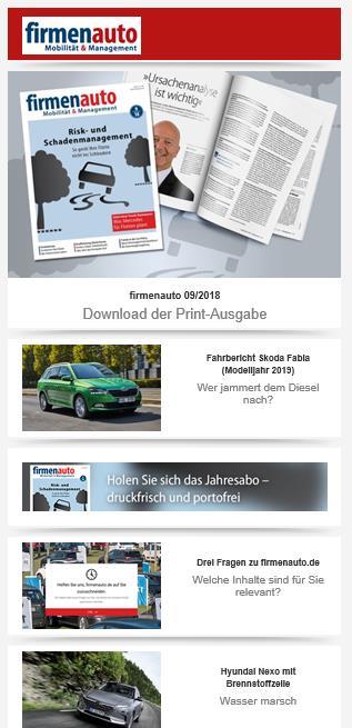 de Der Newsletter firmenauto informiert wöchentlich aus dem