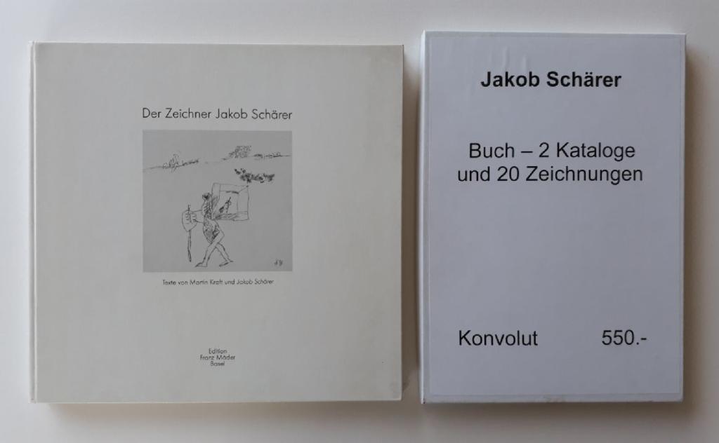 Schärer, Jakob. Konvolut Buch und Zeichnungen. Der Zeichner Jakob Schärer.