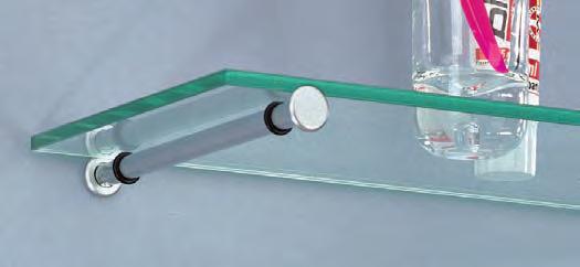 Regalbodenhalter / Glasplatte Stützelemente Nova Regalbodenhalter Preis pro Stück Ø 12 mm, für Glasplatten bis