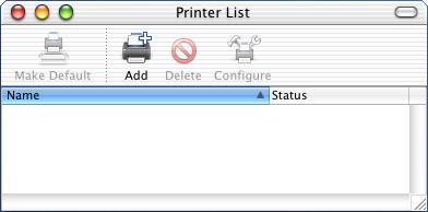 7. Wählen Sie den Namen des Druckers aus der Liste und wählen Sie dann Informationen anzeigen im Menü Drucker. Das Dialogfenster Drucker-Info wird angezeigt. 8.