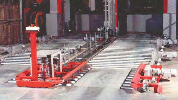 automatic pallet conveyor installation