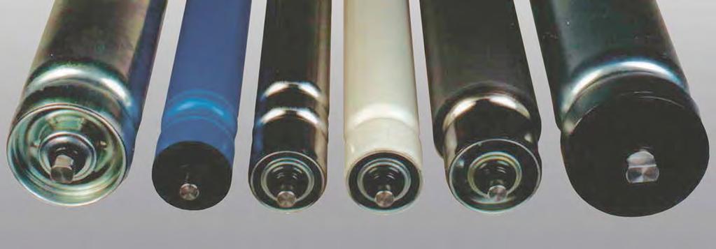 Rohrabmessung mm Tragrollenmantel Achs-Ø mm Tragkraft dan/m Roller Tube Dimensions mm Roller Tube Axle Diameter mm Carrying Capacity dan/m 48 x 1,5 Stahl blank - verzinkt - kunststoffbeschichtet 12