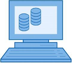 ) Es gibt eine PC-Station (PC-Station) auf dem der Microsoft SQL Server und die WinCC Runtime Advanced läuft. Die Daten der WinCC Runtime Advanced werden in der Microsoft SQL-Datenbank archiviert.