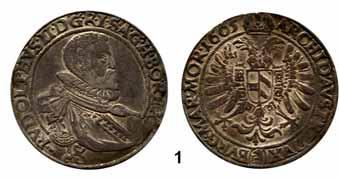 4 Römisch Deutsches Reich Rudolf II. 1576 1612 Haus Habsburg 1 Taler 1605, Kuttenberg. 28,64 g.