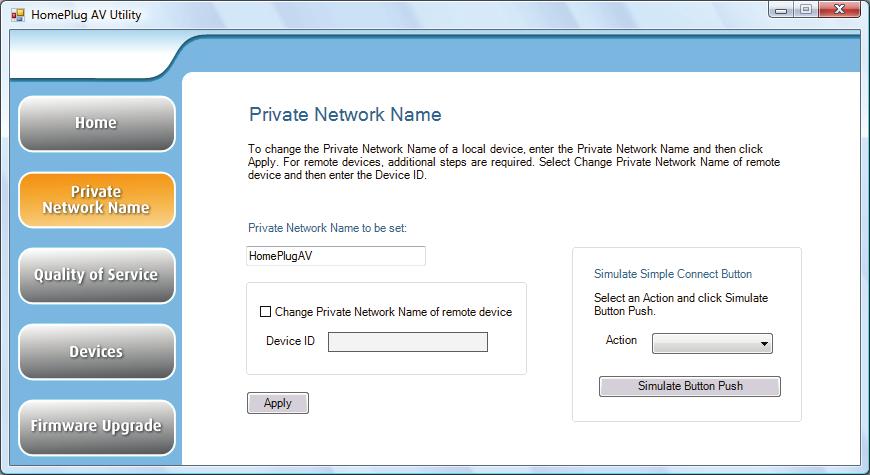 Registerkarte Private Network Name Die Registerkarte Private Network Name dient zur Vergabe von privaten Netzwerknamen für lokale und entfernte s.