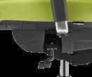 immediately noticeable tension adjustment (fine adjustment) with an additional facility allowing the entire upper part of the chair to automatically tilt forwards (seat tilt of up to -12 )