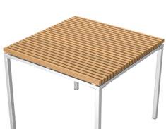 Tischplatte Table top chestnut oder sand, Marine Grade Edelstahl