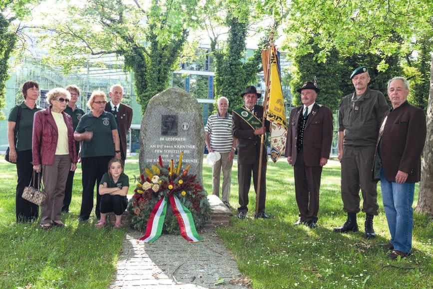- Geschichte und Historie - Klagenfurt im Kärntner Freiwilligen Schützenpark beim Denkmal einen Kranz nieder. Im Mai wurden in Italien auf allen Soldatenfriedhöfen kleine Feiern abgehalten.
