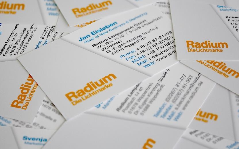 Name Nachname Position Radium Lampenwerk GmbH Postfach 14 40 51678 Wipperfürth Dr.