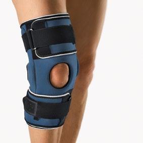 Vollständige Ruhigstellung Kniebandage zur Weichteilkompression mit Silikonpelotte, mit einem seitlichen Stab Stabilisierung und Entlastung Kniebandage mit regulierbarer