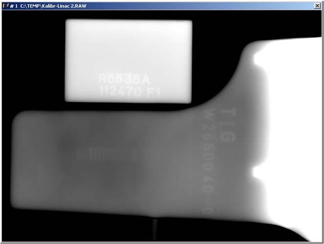 2. Anwendungen in der Radiographie Film, Speicherfolien und digitale Detektoren Speicherfolienaufnahme (Linac 9 MeV)
