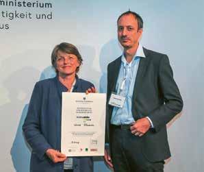 Auszeichnung für Radverkehrsmaßnahmen Europäischer Radgipfel 201 in Salzburg: Ingrid Posch, Mobilitätsbeauftragte der Marktgemeinde, und weitere fünfzehn Mobilitätsvorreiter in Sachen Klimaschutz
