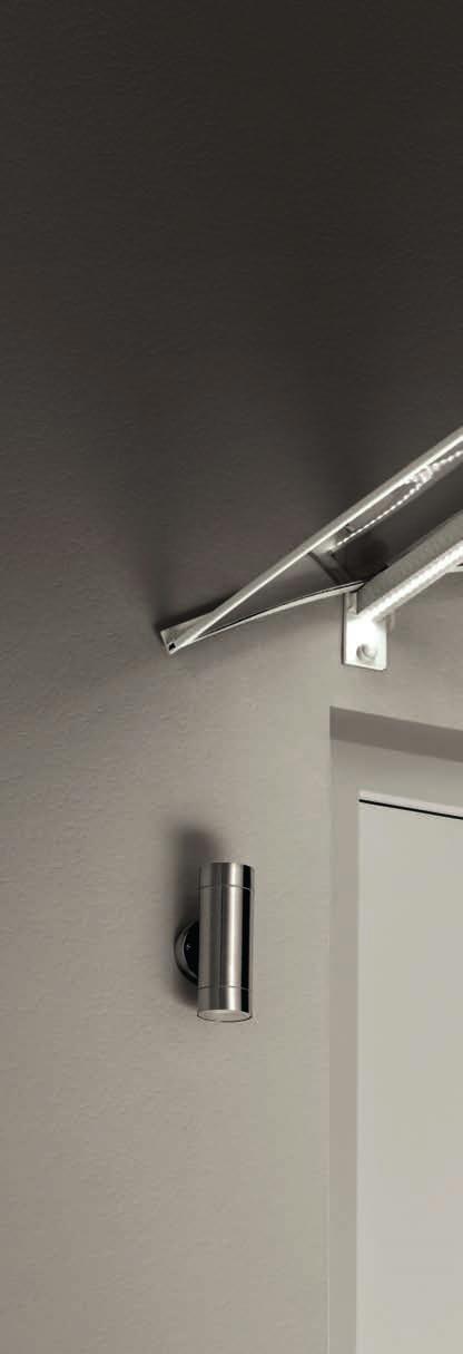Bogenvordach LED Edelstahloptik 90 cm 150 cm Höhe 25 cm vormontiert Ausführungen &