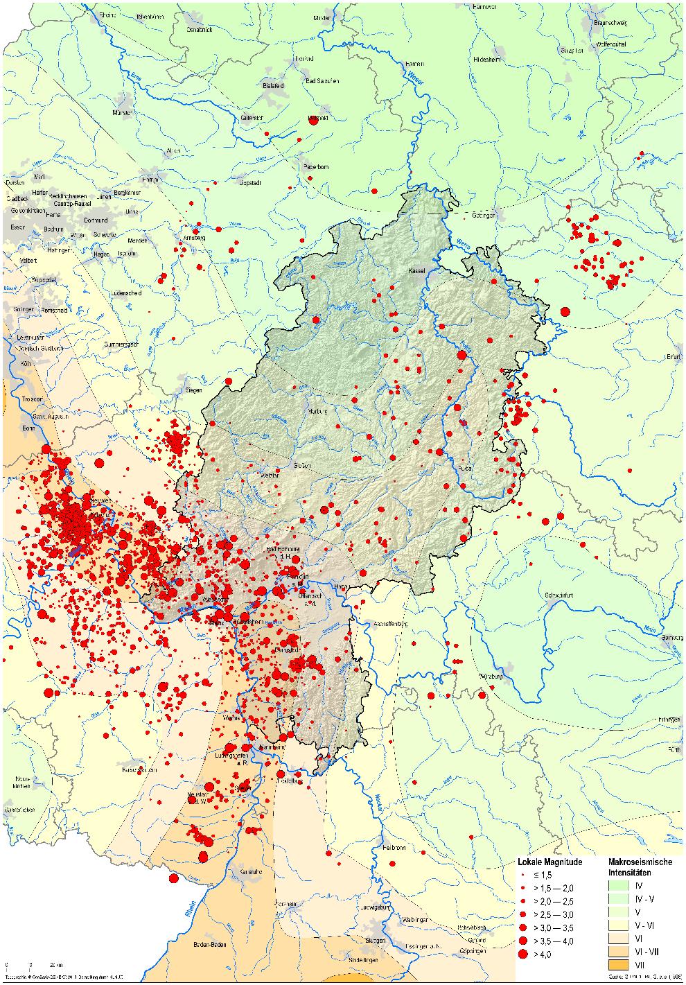Hessisches Landesamt für Naturschutz, Umwelt und Geologie Aktuelle Erdbeben in 2017