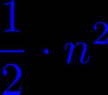 Anzahl der Eingabeelemente n c1=1/2 hätte man auch kleiner wählen können,