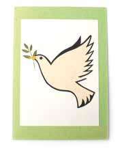 ph4-30-179 Grußkarte Friedenstaube Doppelkarte mit
