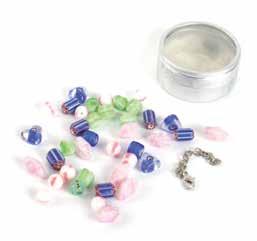 Kettenverschluss 6,50 in0-40-214 Perlenset, Blau-, Pink- und