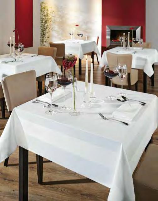 Textilien Tischwäsche ATLANTA-FOX Diese schlichte weiße Tischwäsche in strapazierfähiger, reinweißer Damast-Qualität mit Zwirnkette erhalten Sie zu einem sehr guten Preis-Leistungsverhältnis.