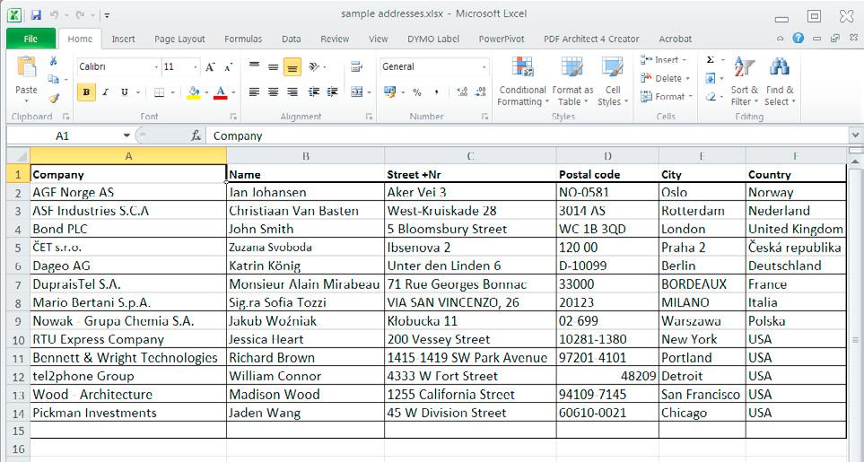 3) Mehrere Internetmarken mit Daten aus Excel-Tabelle drucken Mit Daten zur Vorlage zusammenführen können Sie Adressen