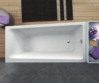 Die concept Badewannen sind aus feinstem, durchgefärbtem Sanitäracryl, das unvergleichlich glatt und angenehm ist.