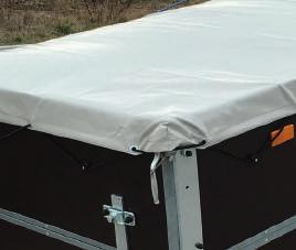 Bordwand Handliche Winkelhebelverschlüsse Kunststoff-Kotflügel Seitliche Bordwandabstützung hinten geschützt im Leuchtenträger integriert mit 13-poligem Stecker und Rückfahrscheinwerfern