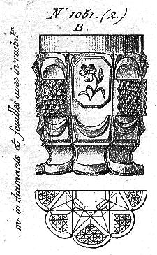 , Gobelet cylindrique, als Teil eines umfangreichen Services mit diesem Muster, ebenfalls ab 1830. Abb. 2005-1/093 Becher mit Pastenbild Königin Maria II.