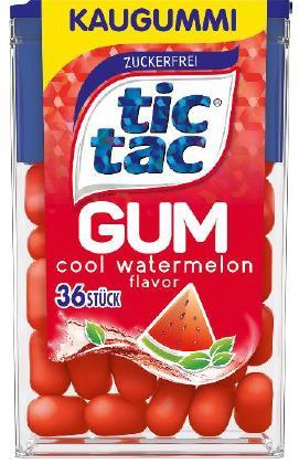 241070 Fer Tic Tac Gum Watermelon 24 17,5gr
